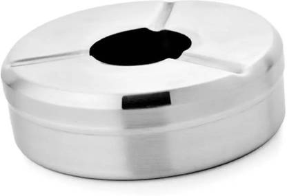 GESTIONE Stainless Steel Ash Tray for Cigarette/Bar Office And Home Steel Steel Ashtray
