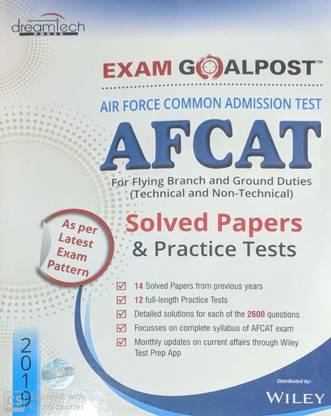 EXAM GOALPOST AFCAT FOR FLYING BRANCH & GROUND DUTIES TECHNICAL & NON TECH SOLVED PAPER & PRACTICE SETS