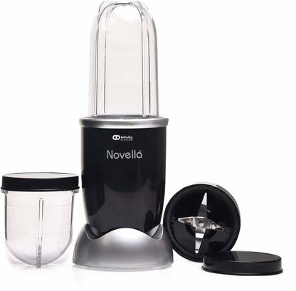 नोवेल्ला Multi-Functional Blender NUTRI Mixer (Black,2 Jars) 400 W मिक्सर ग्राइंडर