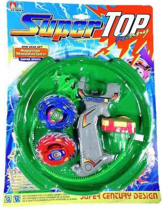 StwoN Super Top 4D Assemble Beyblade Set With Stadium For Kids - Green