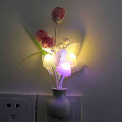 FStyler Honeymoon Light Bedroom Mushroom light automatic sensor with color changing Night Lamp