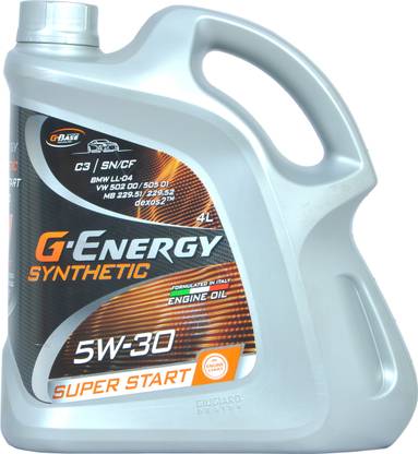gazpromneft G-ENERGY SUPER START 5W30 API-SN/CF ACEA-C3 FULLY SYNTHETIC DEXOS-2tm Synthetic Blend Engine Oil