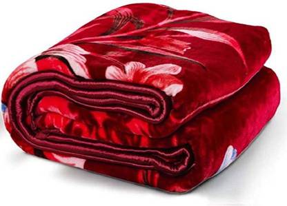 Swikon star Floral Single Mink Blanket for  Heavy Winter