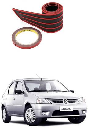 PRTEK iversal Car Rubber Rear Guard Bumper Protector Trim Cover Car Sticker Protector Kit 0063 Car Spoiler