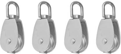 PROBEROS Magideal 4 Piece M15 Heavy Duty Single Wheel Swivel Rigging Lifting Climbing Pulley