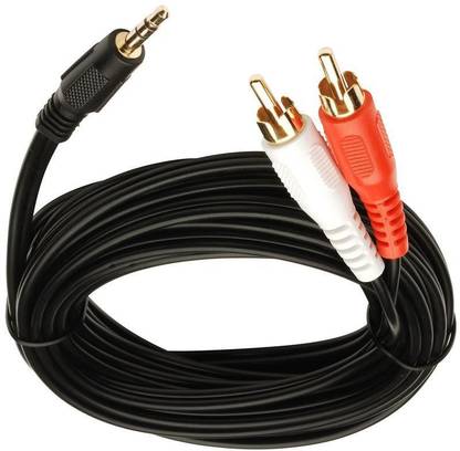 Fedus RCA Audio Video Cable 10 m New 10m 3.5 mm Jack Male to 2 RCA Male Cable AV Audio Video Cable TV