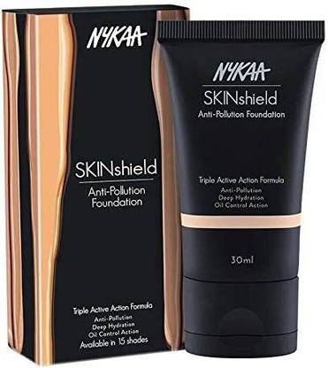 NYKAA SkinShield Anti-Pollution Matte Foundation - Very Vanilla Foundation