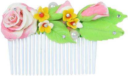 Unique Indian Crafts Comb pin for hairs with multicolours (Sku-UIC-FA-CP-268) Back Pin