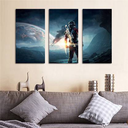 GWSJ-6032 Printed Split mass effect andromeda Matte Poster Photographic Paper