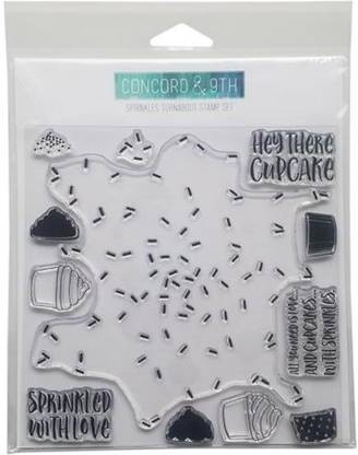 Concord & 9Th Cling Stamp A6 By Azoline-Coral & Shells Rubber Stamp