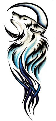 voorkoms Men's and Women's Temporary Fox Dragon Tattoo