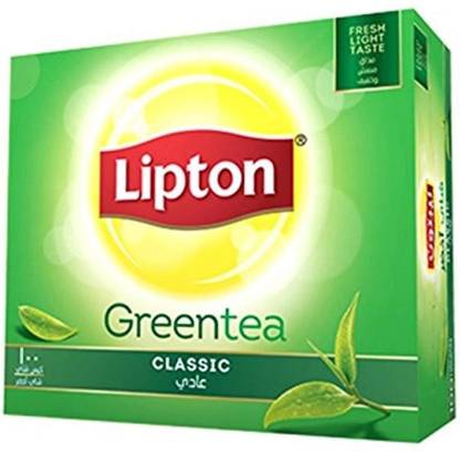 Lipton Green Tea, Classic (100 Tea Bags) - 150g Mint Green Tea Bags Box