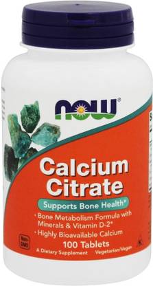 Now Foods Calcium Citrate With Minerals And D - 100 Tablets
