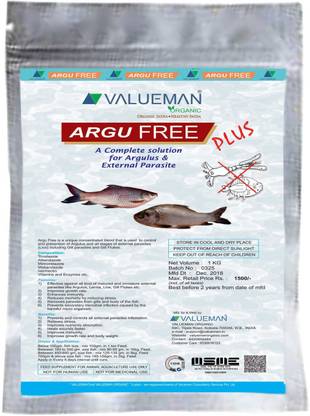 VALUEMAN ORGANIC Argu Free Plus(Solution for Argulus and external Parasites) Aquatic Plant Fertilizer