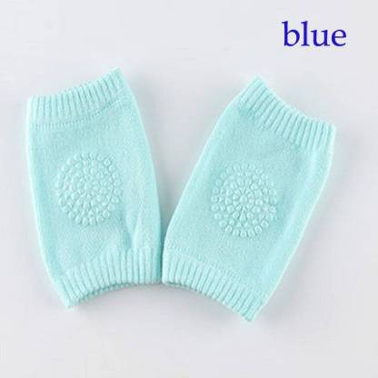Gajanand Enterprise Baby Knee Pads for Crawling Blue Baby Knee Pads (plain) Blue Baby Knee Pads