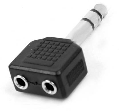 Amtfox Mono Audio Cable 0.2 m 6.5mm / 6.35mm Male to Two 3.5mm Female Plug Stereo Audio Jack Extender Adapter Converter Connector