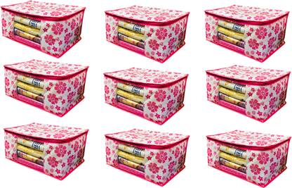 Fancy Walas Presents Non Woven Saree Cover Storage Bags for Clothes FW200_PNK_PK09