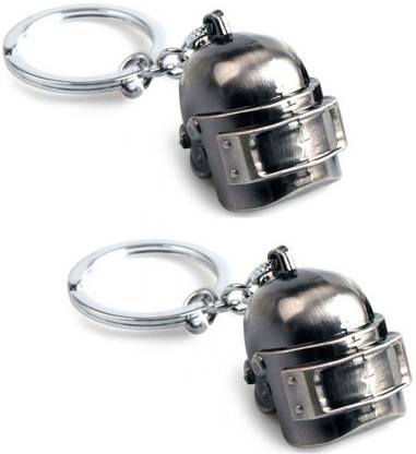 De-Ultimate Set Of 2 Pcs Pubg Players Unknown Battle Grounds Premium Metal Level 3 Key Chain
