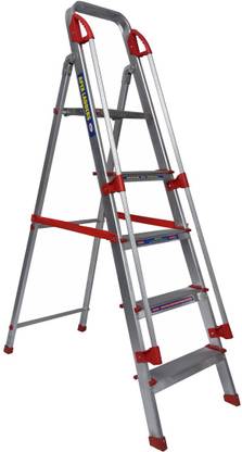 APEX Aluminium Ladder 4.980 kg ( 4 steps + 1 Platform) Aluminium Ladder
