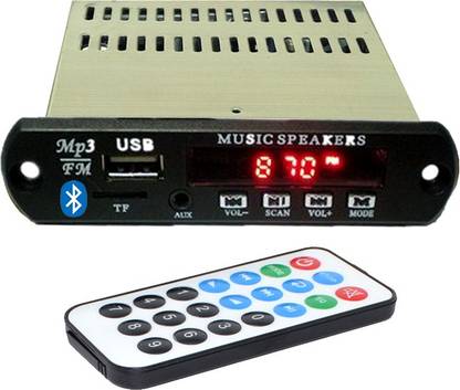 TRP TRADERS Mini Stereo Audio Amplifier Bluetooth, SD Card, USB, FM Radio, Aux 12 W AV Control Amplifier