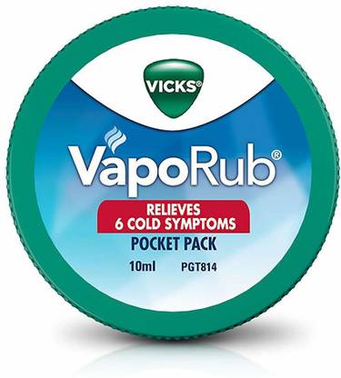 Vicks vaporub Pocket pack- 10 ml*10 (Pack of 10) Balm
