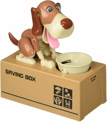 Lattice Funny Greedy Dog Coin Bank Coin Bank