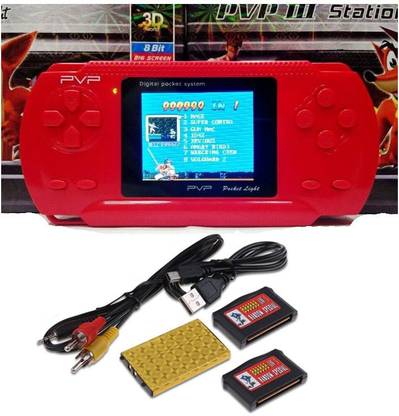 kluzie PVP Station Light 3000 8 Bit Portable Built-in Game 8 GB with Mario, DR MARIO, CONTRA, CRICKET GAME, TURTLE, SUPER MARIO, OTHER 3000 FAMOUS GAMES