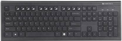 ZEBRONICS Zeb- DLK01 USB Multimedia Keyboard(Black) Wired USB Standard Multi-device Keyboard Compatible with Desktop, Laptop, Mac