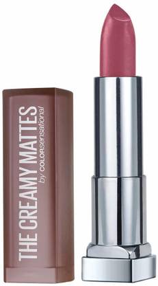 MAYBELLINE NEW YORK Color Sensational Creamy Matte Lipstick, 636 Lively Violet, 3.9g