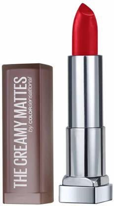 MAYBELLINE NEW YORK Color Sensational Creamy Matte Lipstick, 632 Hot Chili, 3.9g