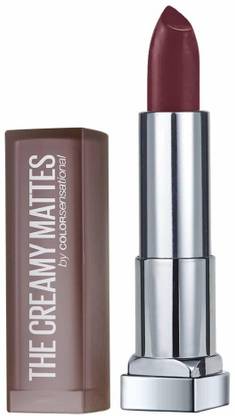 MAYBELLINE NEW YORK Creamy Matte Lipstick, 696 Burgundy Blush, 3.9g