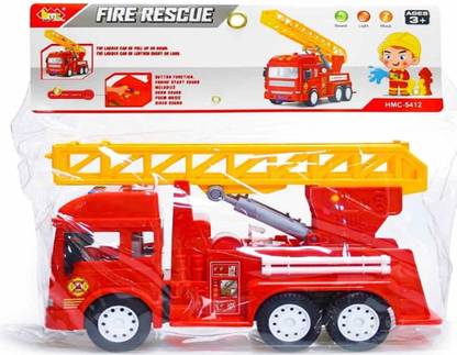 Kinto Powered Fire Rescue Realistic Truck Toy with Light and Music Feature