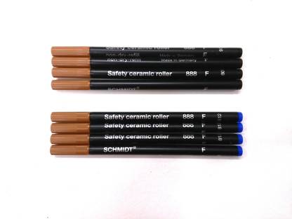 Schmidt 888 Roller Refills (4 Blue & 4 Black) Refill