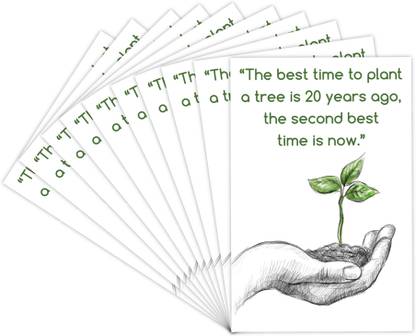 PLANT TREE Environment Quote Posters (SET OF10) Photographic Paper