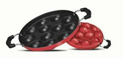 BAHURANI appam BAHURANI APPAM PATRA Paddu maker Ponganal Maker Paniarakkal Pan 22 cm Diameter pot 12 with Lid ( Aluminium, Non-stick) Paniarakkal with Lid 12 L capacity 24.3 cm diameter