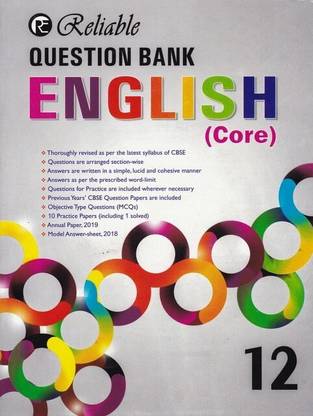 Reliable Question Bank English (Core) For Class 12 (2019-2020)