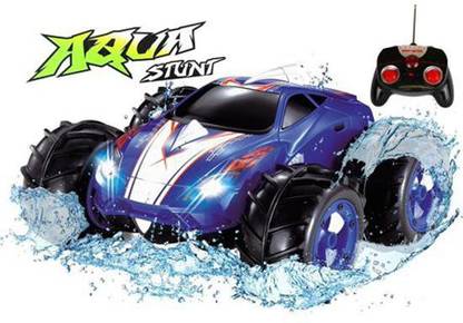 Click N' Play Water Amphibious RC Remote Control Car 200 Ft Range - Blue