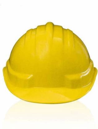 Aatrangi Safety Construction Helmet with Plastic Cradle Yellow Construction Helmet