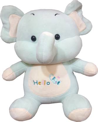 Maskey Hug & Cuddle Baby-Green Elly Elephant Ultra-Soft Stuffed Toy (M,40 cm)  - 40 cm
