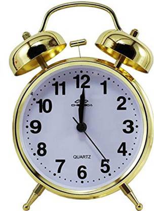 PaxMore Analog Gold Clock