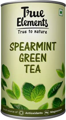 True Elements Spearmint Green Tea Leaves Mint Green Tea Tin