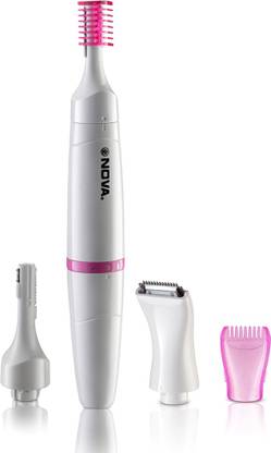 NOVA NLS 530 Sensi-Trim Touch Trimmer 45 min Runtime 4 Length Settings  (White) at Rs. 799