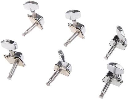 BOLT 6pcs Semiclosed Tuners Tuning Pegs with Accs for Electric Acoustic Guitars Manual Analog Tuner