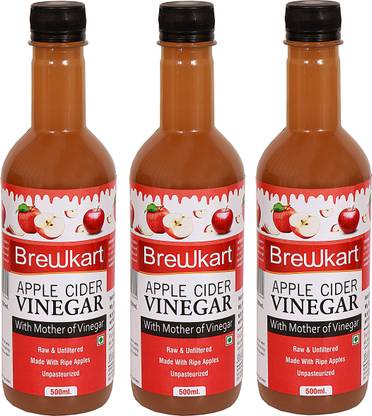 Brewkart Apple Cider Vinegar Pack of 3 Vinegar