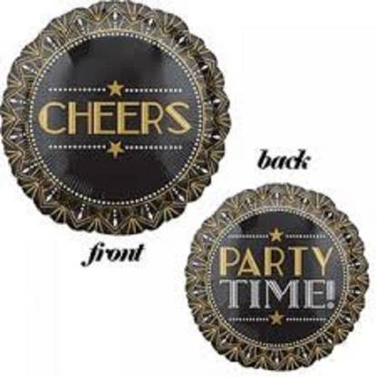 PARTY NASHA Printed Cheers Party Time 2 Sided Design FOIL BALLOON Balloon