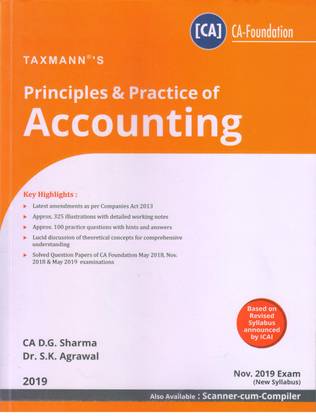 PRINCIPLES & PRACTICE OF ACCOUNTING FOR CA - FOUNDATION
