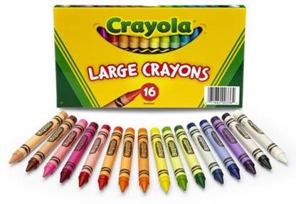 CRAYOLA Â® Crayons Large Size 16 colors per box Set of 6 boxes