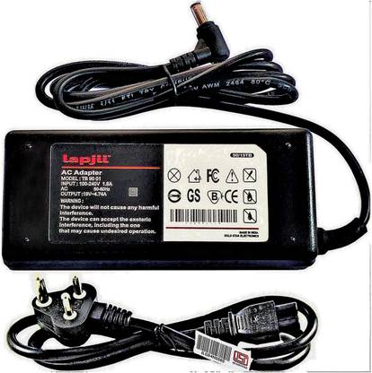 LAPJII Charger Compatible for TOSHIBA SATELLITE S855, S855-S5165, S5254 Laptops of 19V,4.74A, Watts 90 W Adapter