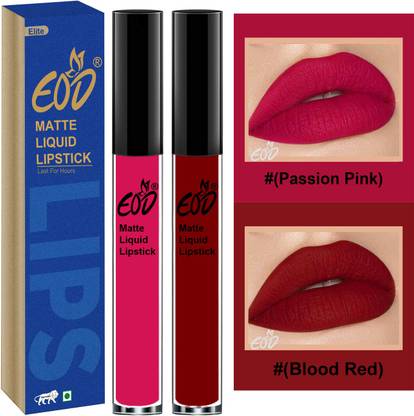 EOD Made in India Liquid Lipstick Long Wearing Set of 2 Lip Gloss Set no 91