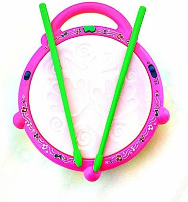 ANVIT Flash Drum Musical Toy with 5 Visual 3D Lights, Music, 3 Game Modes for Kids, Multi Color